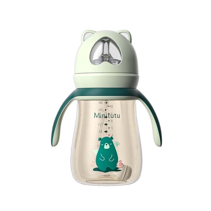 Bear Wide Caliber PPSU Suction Cup Baby Drinking Cup Anti-Colic Anti-Fall Imported Material|Baby Feeding Supplies