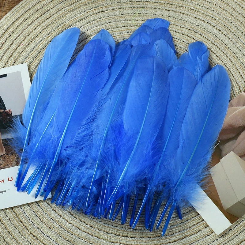 Elegant Solid Color Goose Feather Decoration|Home Decor Accessories