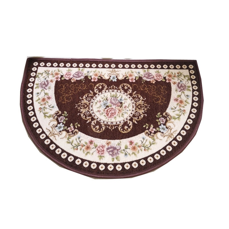 European Semi-Circular Non-Slip Water Absorption Door Mat for Bathroom Bedroom Entry|Home Decor & Rugs