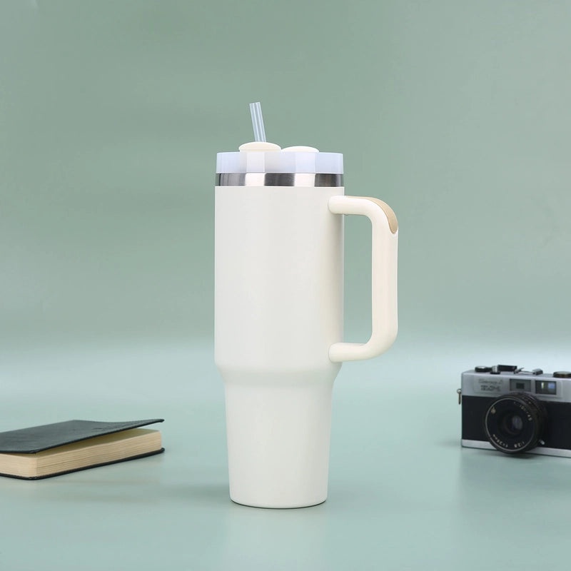 Retro Solid Color Stainless Steel Thermos Cup 304 & 201 Durable Insulated Mug | Drinkware & Thermoses