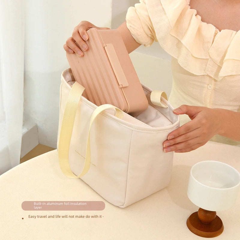 Portable Foldable Insulated Lunch Bag High-end Simple Windproof Storage Bag|Lunch Bags & Coolers
