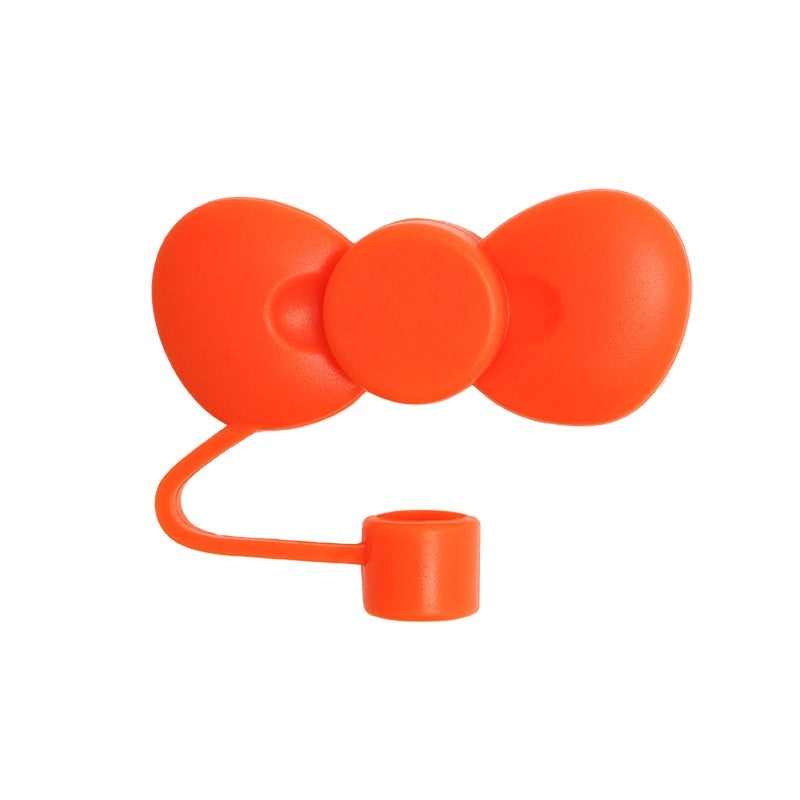 Adorable Bow Knot Silicone Straw Cap 1pc|Straw Accessories