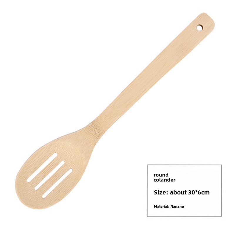 Long Handle Bamboo Spatula Set High Temperature Resistant Non-stick Kitchen Cooking Utensils|Kitchenware & Cooking Tools