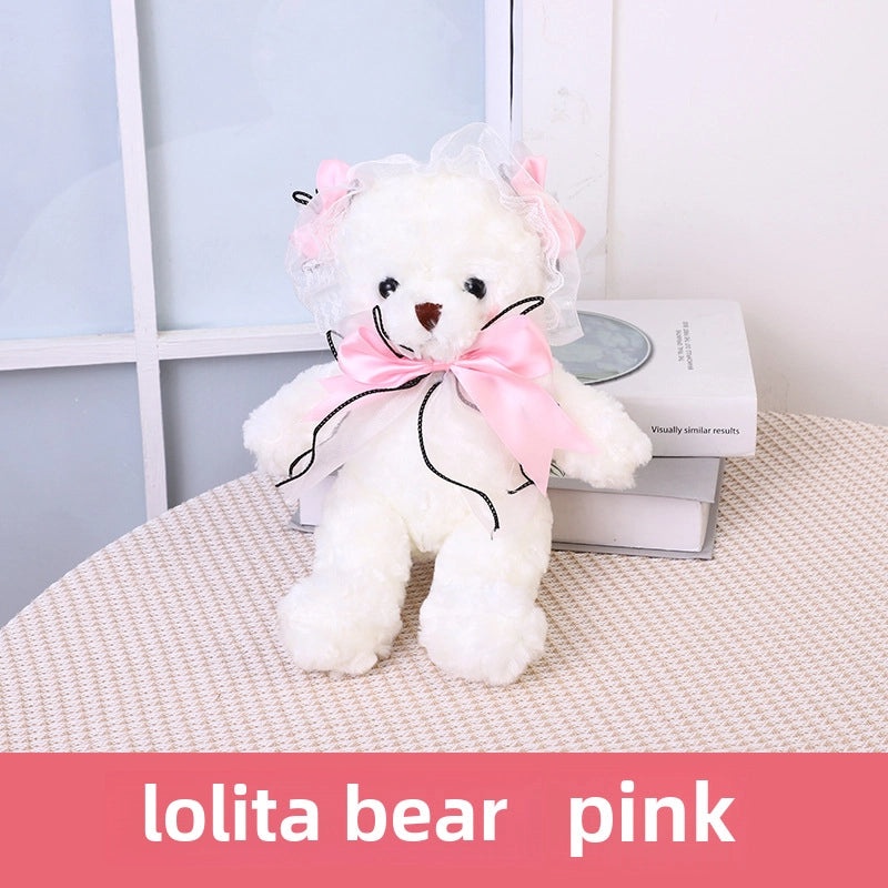 Lolita Bear Plush Doll Rose Velvet Ragdoll Cute Girl Toy Gift Soft Stuffed Animal|Plush Toys & Stuffed Animals