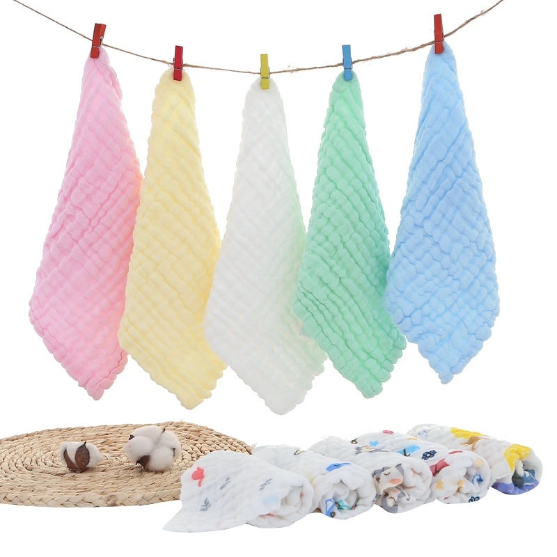Soft Solid Color Gauze Burp Cloths for Babies|Baby Accessories