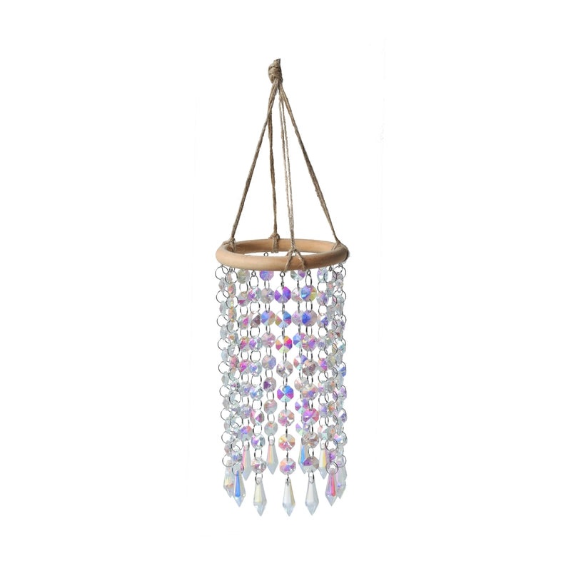 Geometric Water Droplet Crystal Suncatcher Wind Chime Modern Wall Decor|Home Decor