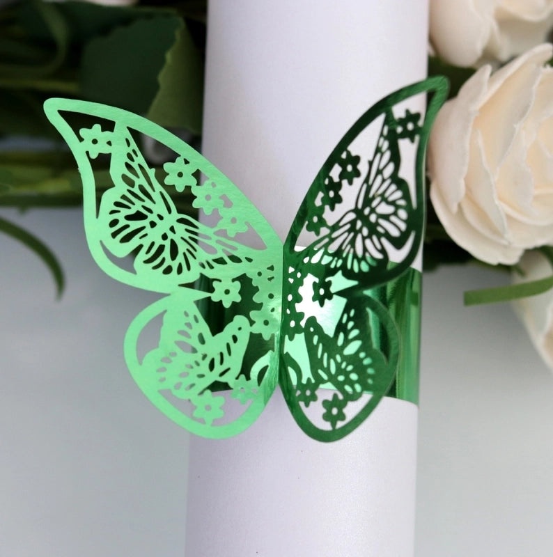 Retro Animal Butterfly Napkin Ring Synthetic Fibre 1 Pc|Home Decor Table Accessories