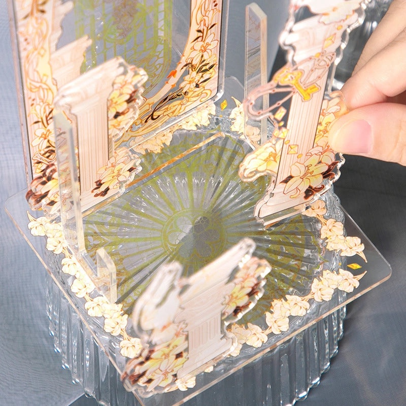 Elegant Geometric Acrylic Table Decor Standee for Women|Home Decor Accessories