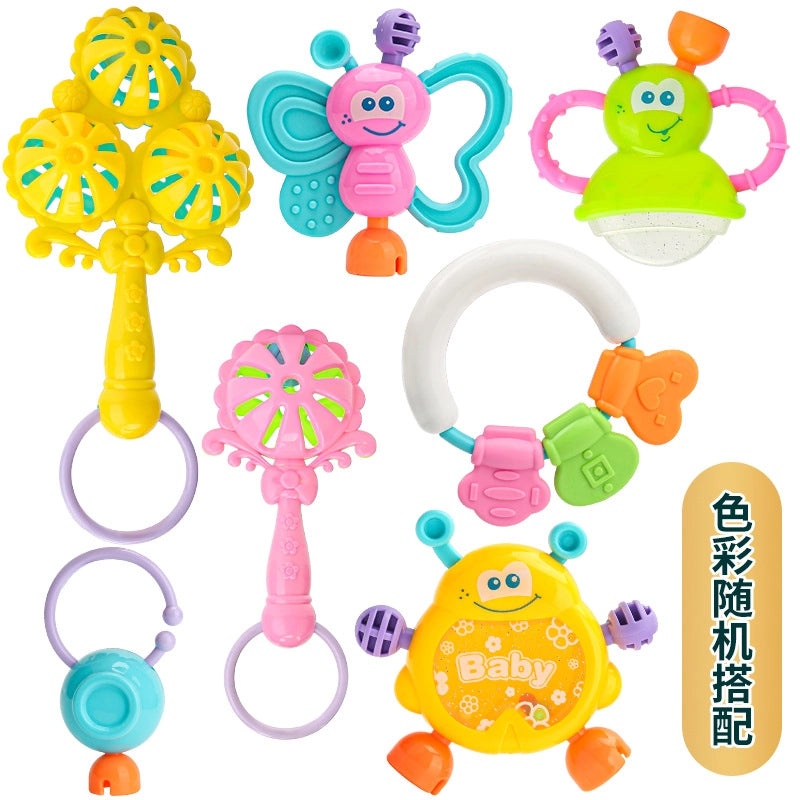 Baby 7-piece Cartoon Rattle Set for Newborns 0-3 Years | Baby Toys & Early Learning Accessories