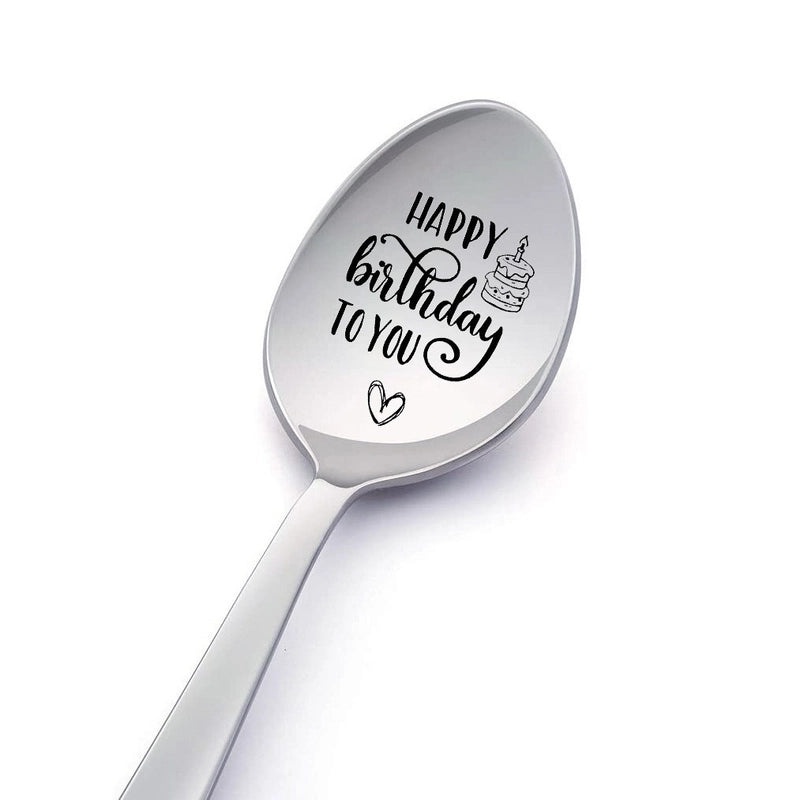 Trendy Engraved Stainless Steel Spoon|Kitchen Utensils & Dining Accessories