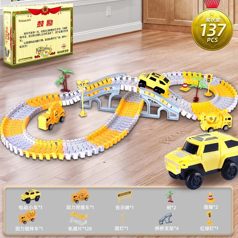 Explosions Kids Educational DIY Electric Rail Car Toy Stall | Educational Toys & DIY Kits
