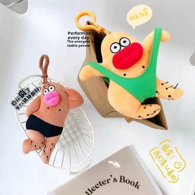 Escape Mad Stinky Things Plush Doll Keychain | Creative Mental Stability Pendant | Accessories & Keychains