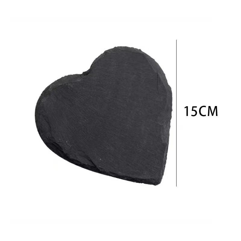 Japanese-Korean Style Black Slate Dinner Plate for Sushi Dessert Western Food Steak | Dinnerware & Plates