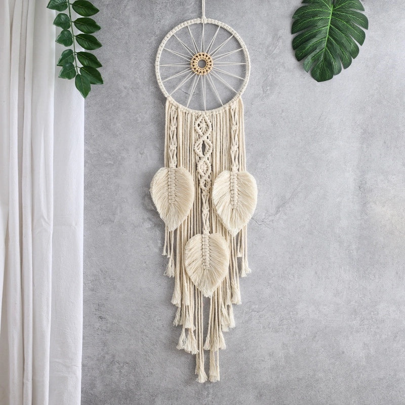 Bohemian Dreamcatcher Wall Hanging Wood Frame Cotton Rope Iron Decor|Home Decor Tapestries