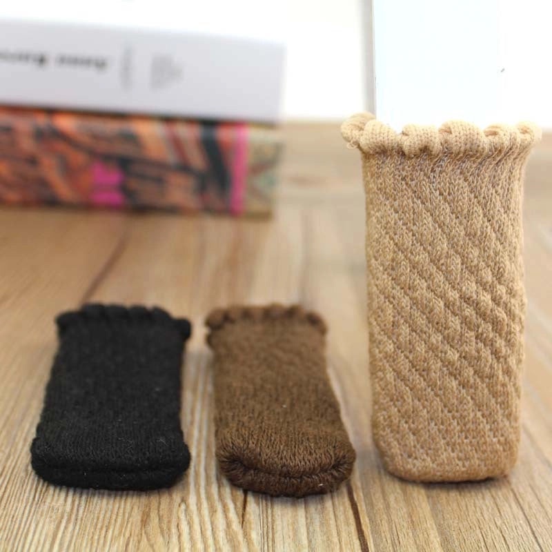 Thickened Knitted Non-slip Chair and Stool Leg Covers, Wear-resistant Protective Foot Pads for Table and Chair Legs|家居用品