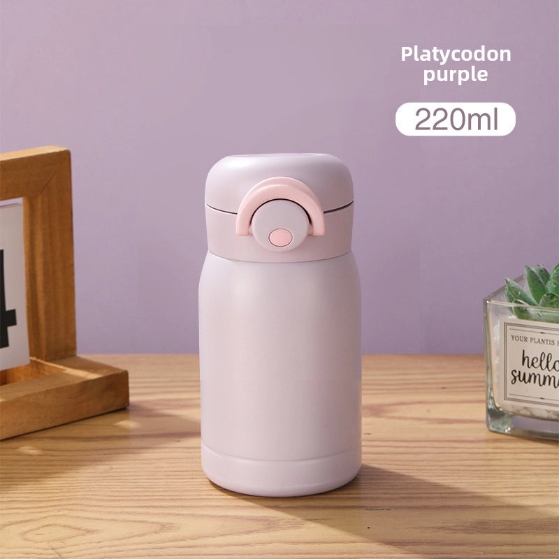 304 Stainless Steel Mini Vacuum Bottle Portable Kids Water Cup Simple Design|儿童水杯