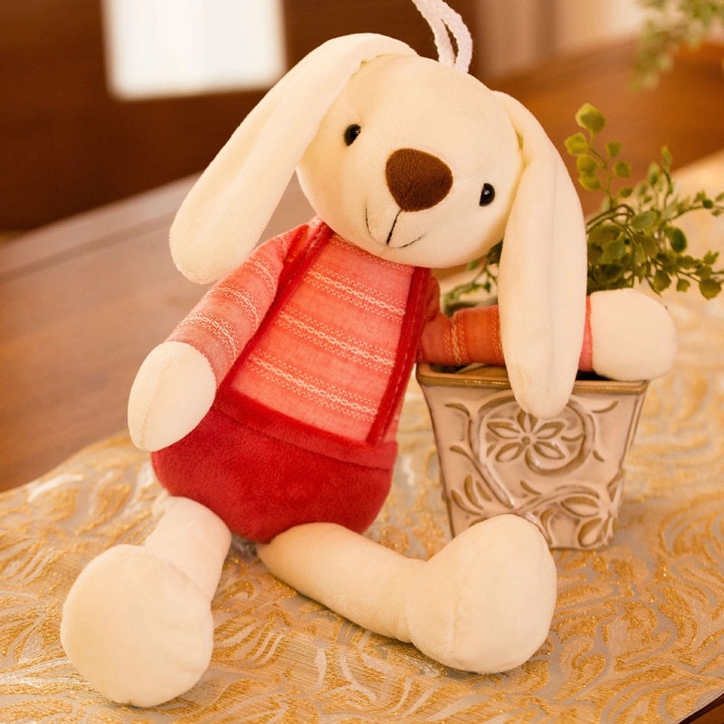 Adorable Cartoon Sugar Rabbit Plush Toy Long Ears Grasping Machine Doll Perfect Activity Gift|Plush Toys & Stuffed Animals