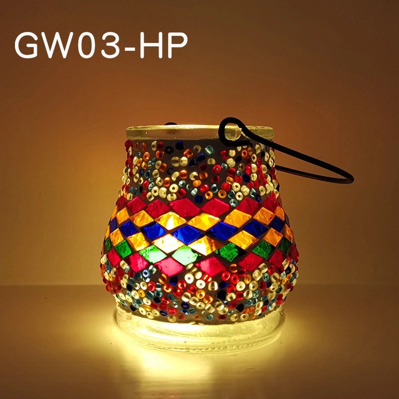 Handcrafted Painted Clay Geometric Glass Seed Beads | Handmade Jewelry Accessories