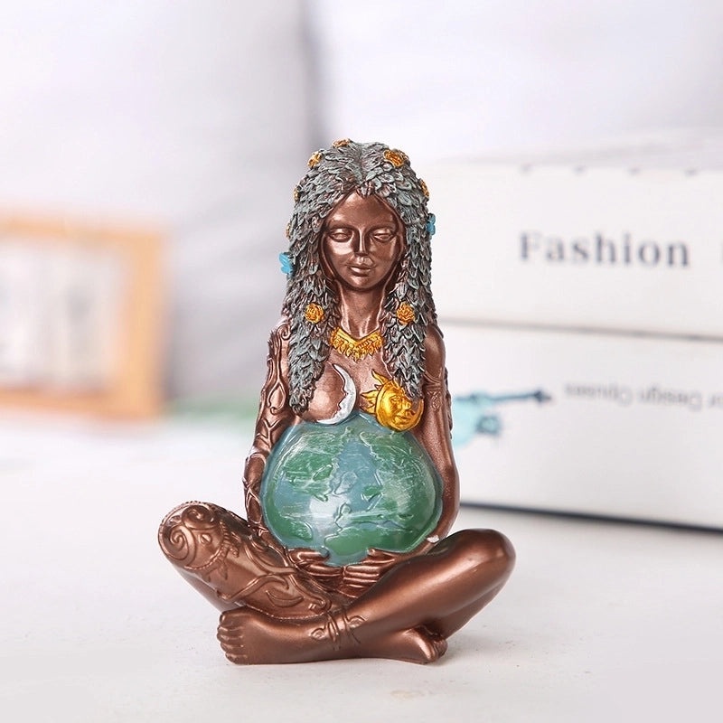 Earth Goddess Resin Figurine | Home Decor & Collectibles