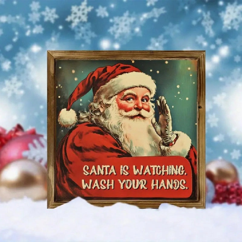 Christmas Santa Snowman Wooden Ornaments Indoor Home Table Decorations|Home Decor