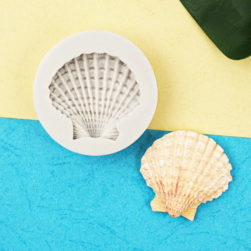 Ocean Theme Silicone Mold for Conch Starfish Shell Shapes | Cake Decorating Tools