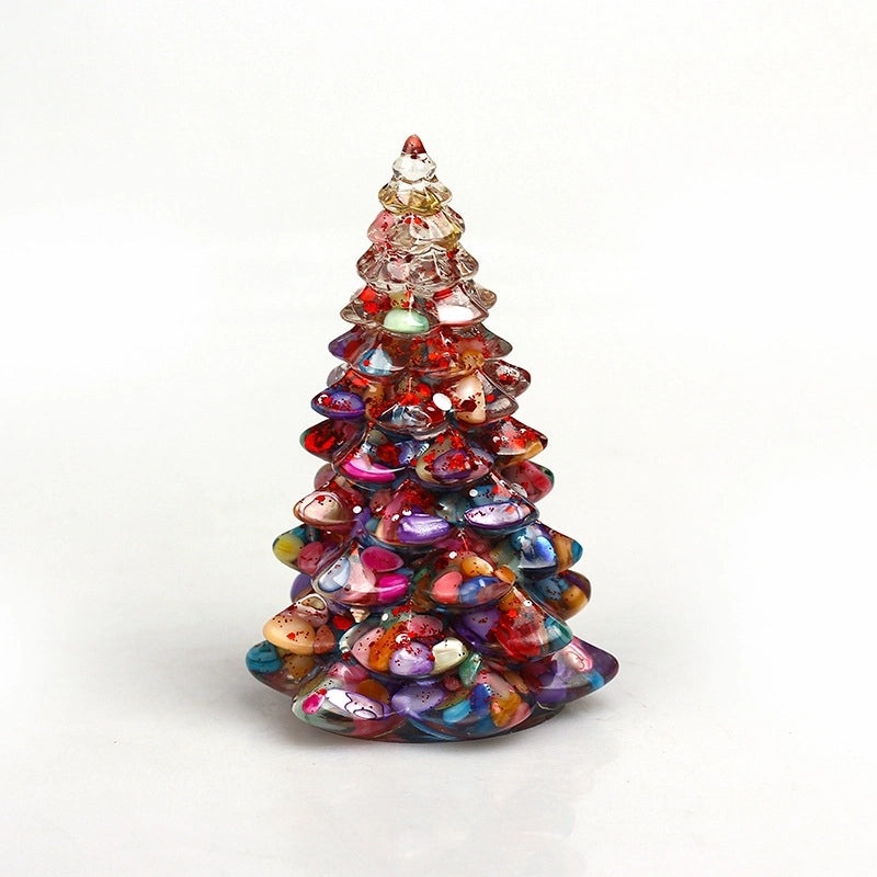 Minimalist Synthetic Resin Christmas Tree Ornaments | Holiday Decorations