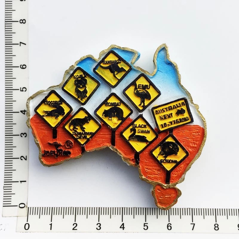 Vintage Map Letter Resin Fridge Magnet Single Piece|Home Decor & Kitchen Accessories