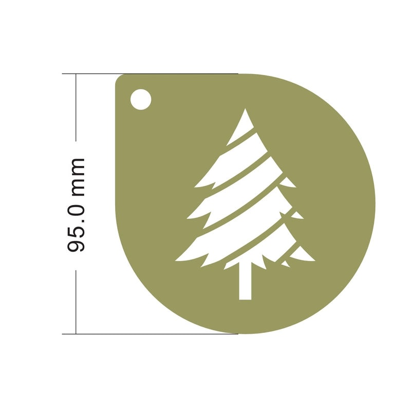 Christmas Santa Claus Snowflake Coffee Art Mold Set | Kitchen & Dining Accessories