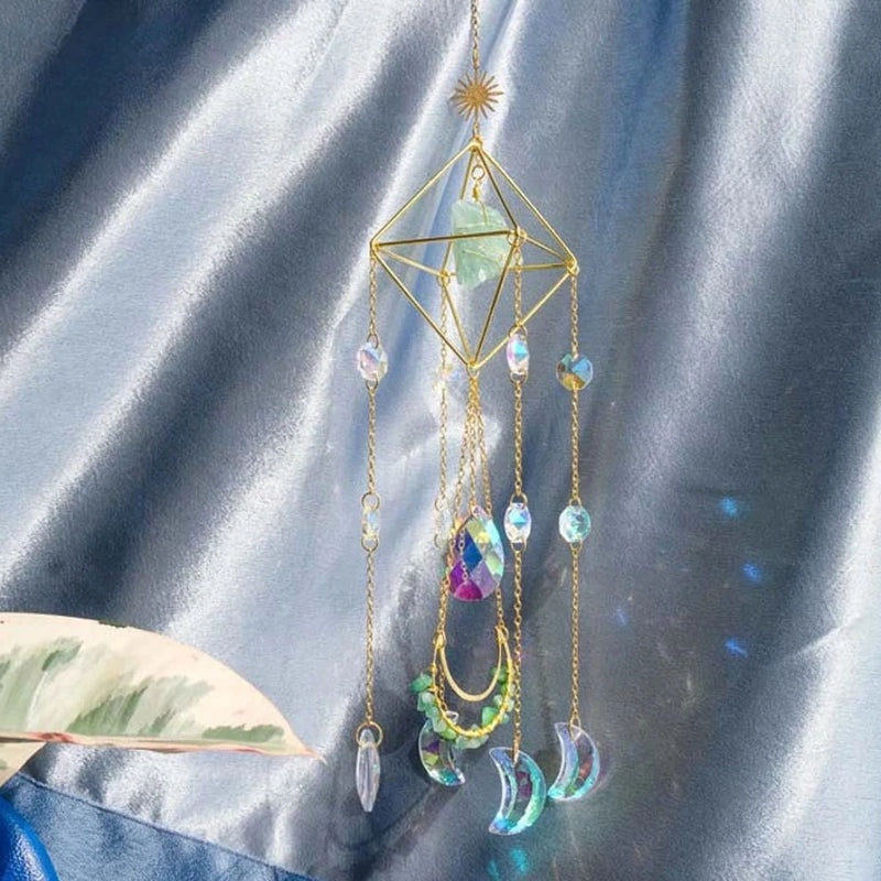 Elegant Romantic Moon Water Droplet Rhombus Crystal Pendant | Jewelry & Accessories