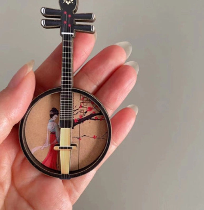 Vintage Wooden Musical Instrument Decor|Home Decor & Collectibles