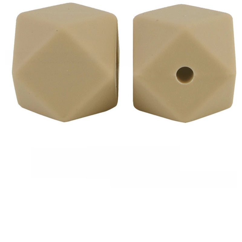 17mm Silicone Octagonal Beads for Pacifier Chains DIY Accessories | Baby & Mom Essentials