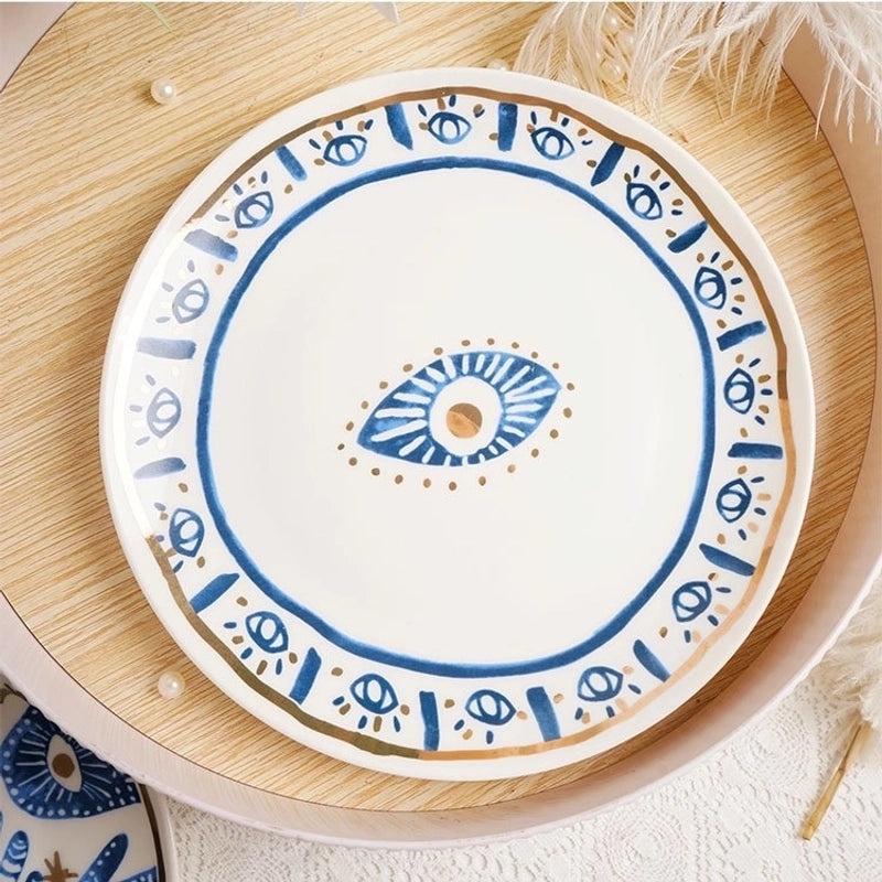 Chinoiserie Porcelain Eye Design Tableware Single Piece|Home & Kitchen Tableware