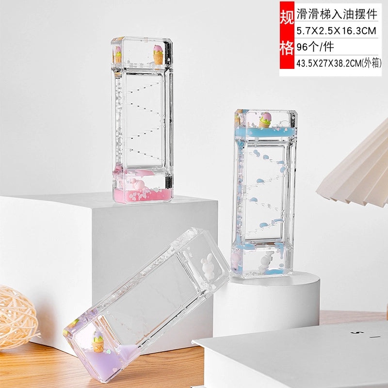 Creative Cartoon Liquid Oil Drop Ornament Transparent Acrylic Pressure Relief Craft|Home Decor Gifts