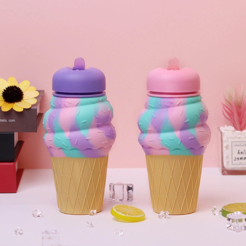 Stylish Multicolor Silica Gel Water Bottle for Everyday Use 1 Piece | Drinkware & Water Bottles