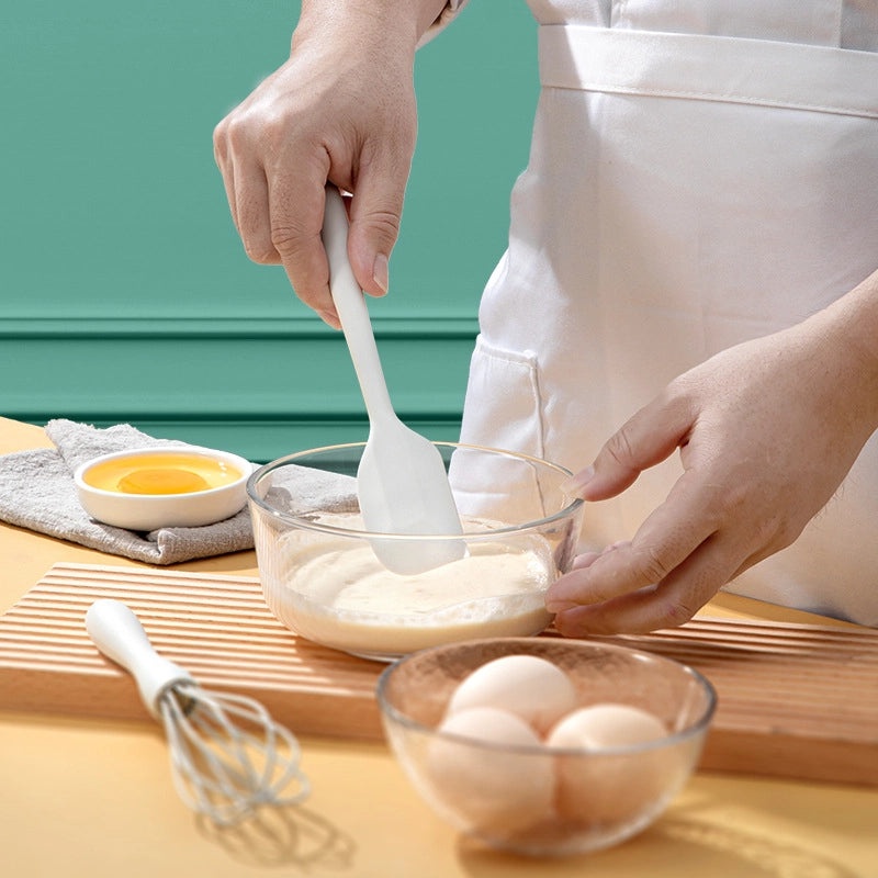 6-piece Silicone Baking Tool Set Cake Scraper Spatula Egg Beater Oil Brush Heat Resistant|Kitchen Baking Utensils