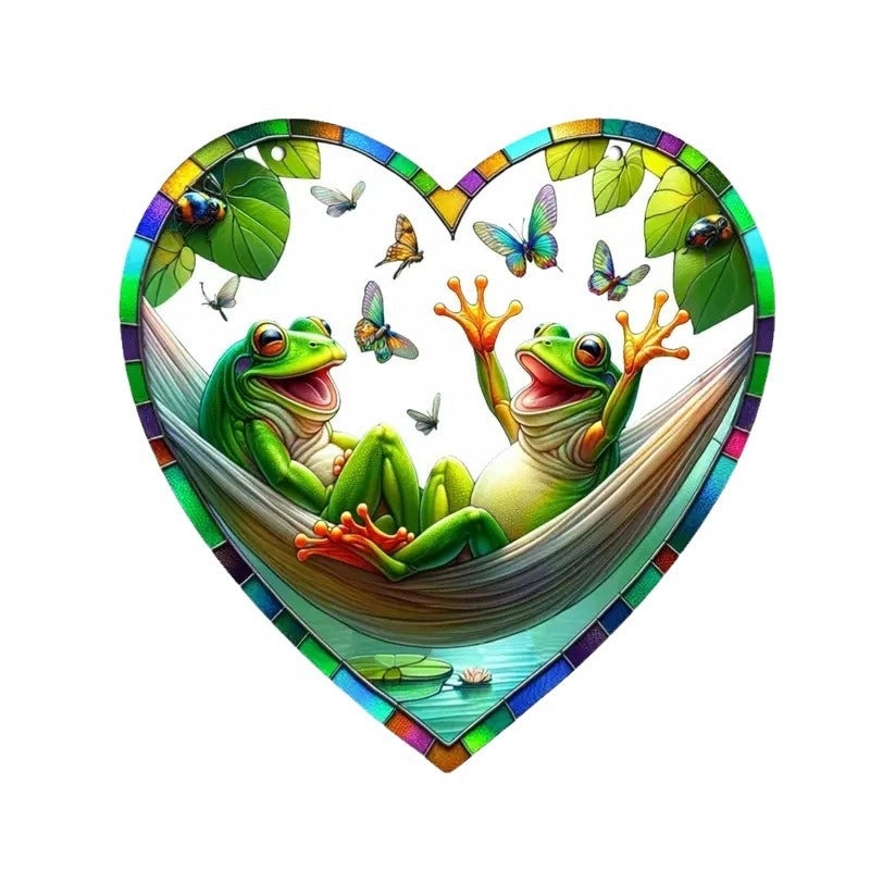 Minimalist Artistic Heart and Tree of Life Acrylic Pendant Window Decoration|Home Decor Accessories