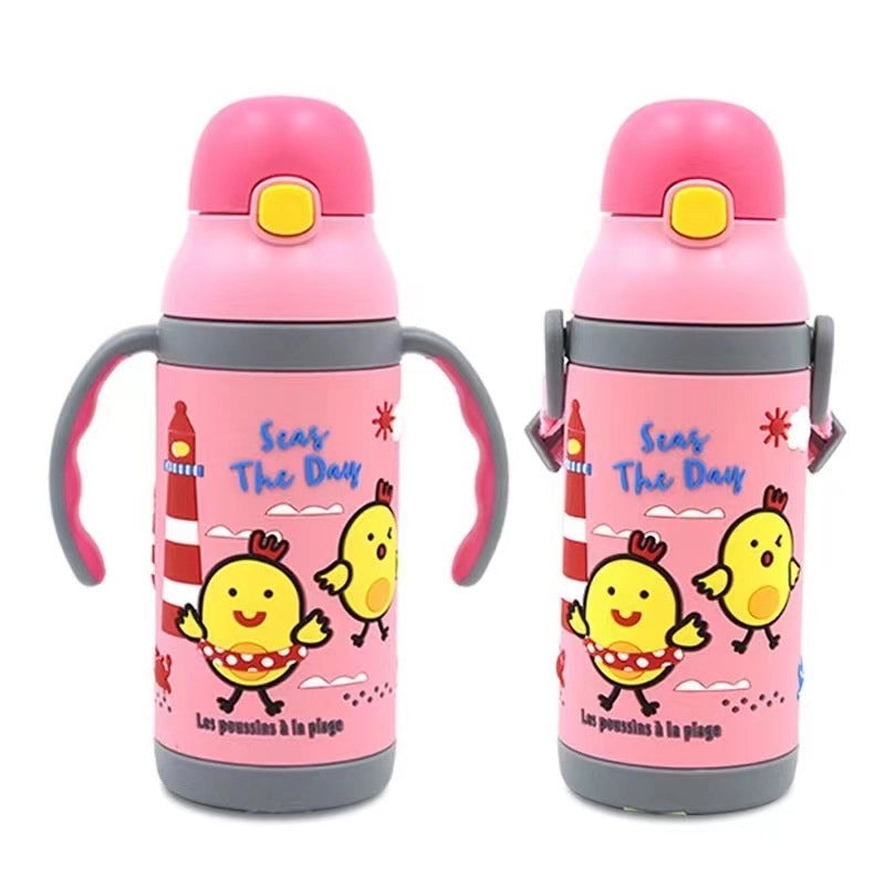 Adorable Cartoon Stainless Steel Insulated Water Bottle|Drinkware & Thermoses