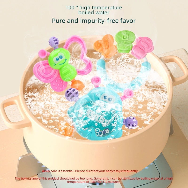 Baby 7-piece Cartoon Rattle Set for Newborns 0-3 Years | Baby Toys & Early Learning Accessories