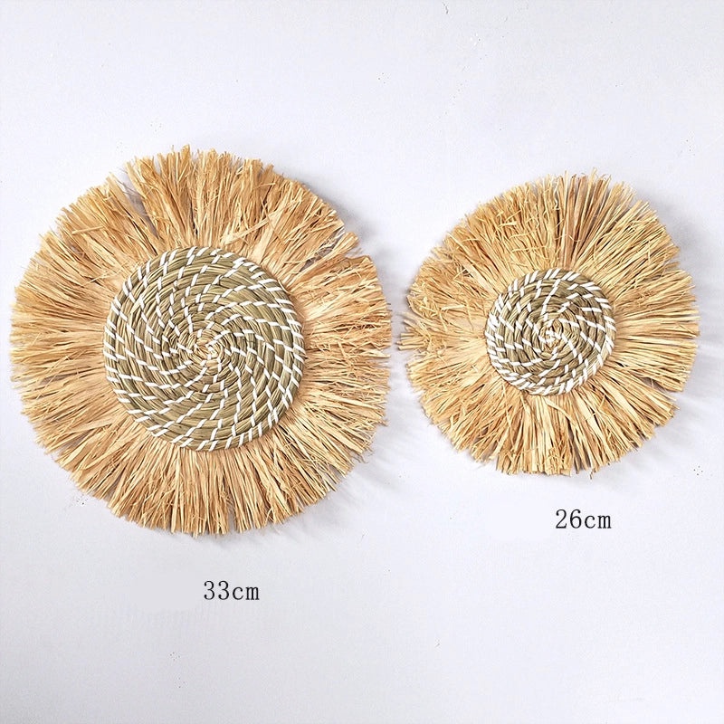 Ethnic Straw Wall Hanging Moroccan Style Home Decor Sofa Bedside Accent|Home Decor