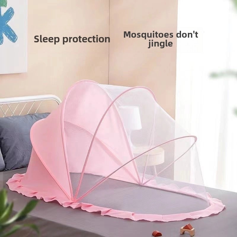 Foldable Baby Mosquito Net | Portable Sun-proof Insect Cover for Kids | Bottomless, Installation-free Children’s Mesh Bag | Baby Accessories