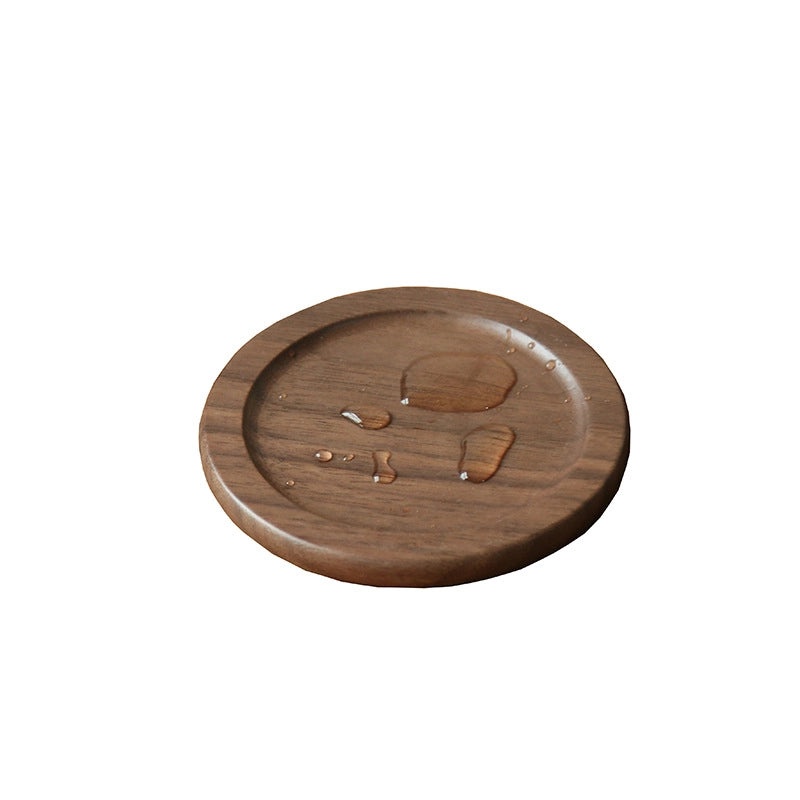 Engraved Wooden Tea Coaster Set Japanese Style Heat Insulation Mat Durable Cup Holder | Home & Kitchen > Drinkware Accessories