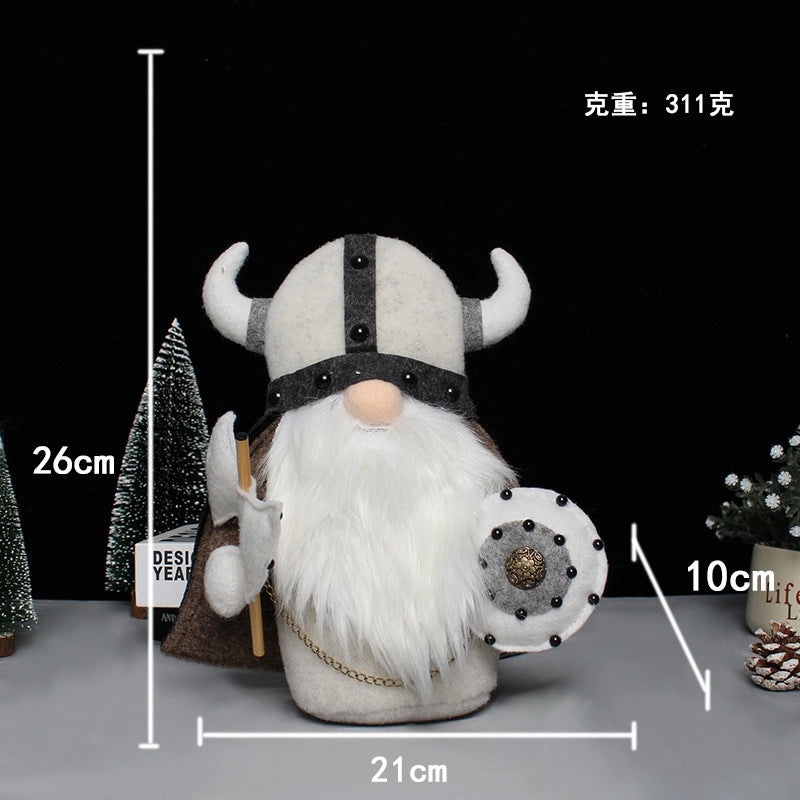 Viking Warrior Gnome Figurine for Cartoon Home Decor|Home Decor & Figurines