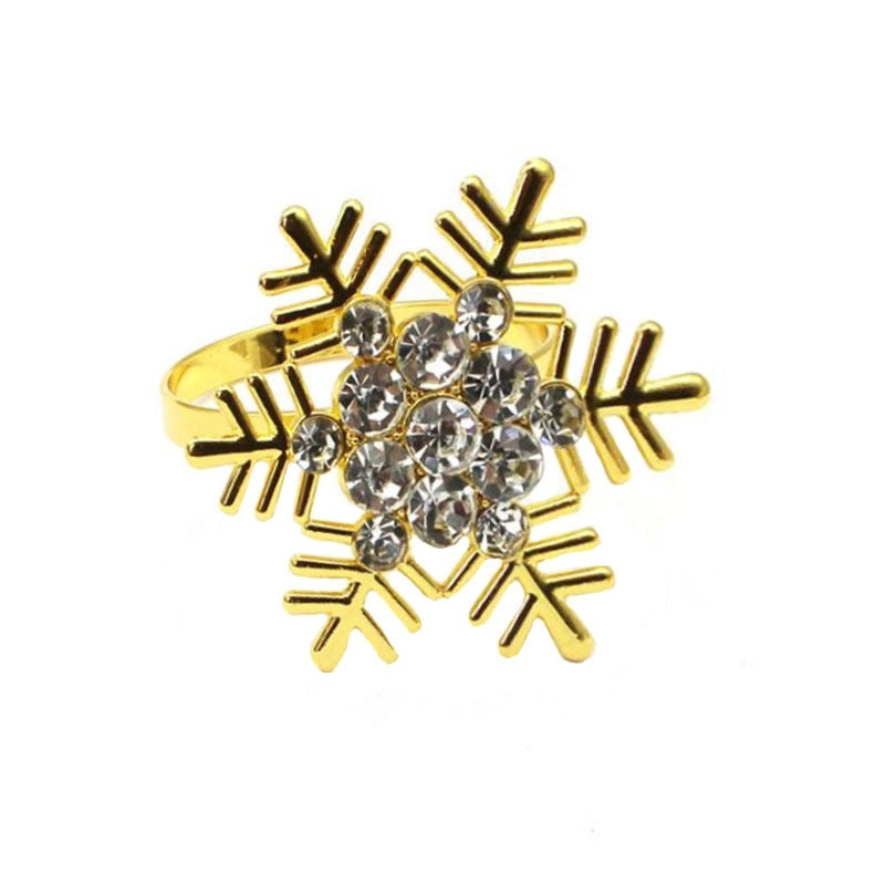 Christmas Cartoon Santa Claus Alloy Napkin Ring Casual Elegant Holiday Table Decor | Holiday Tableware