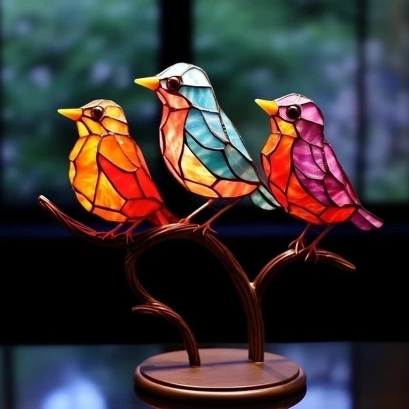 Casual Bird Acrylic Ornament Decorative Artificial Bird Figurine for Home Decor|Home Decor & Accessories