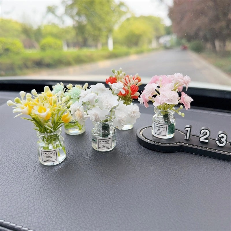 Elegant Minimalist Flower Glass Ornaments for Women|Home Decor Accessories