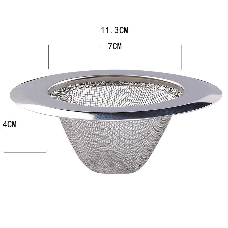 Stainless Steel Kitchen Sink Drain Strainer Net 304 Filter Garbage Catcher Funnel|Kitchen Accessories
