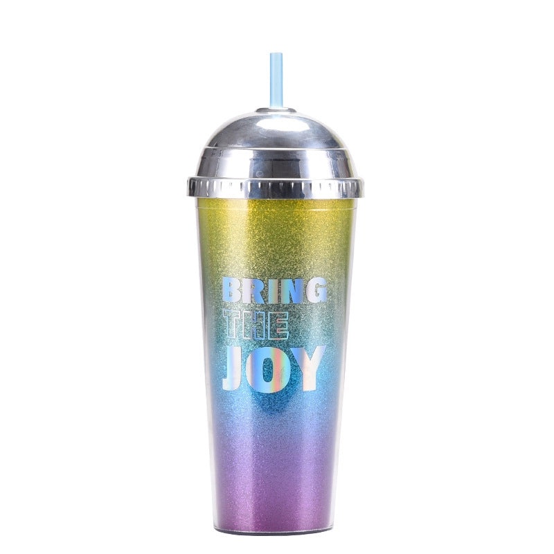 24oz Leopard Print Color Changing Semicircle Lid Large Capacity Portable Plastic Tumbler | Drinkware & Tumblers