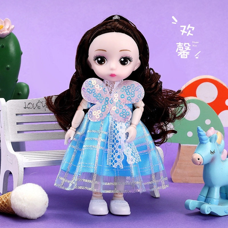 100 Mini 17cm BJD Girl Dolls Princess Toys for Kids Bulk Set|Children's Toys
