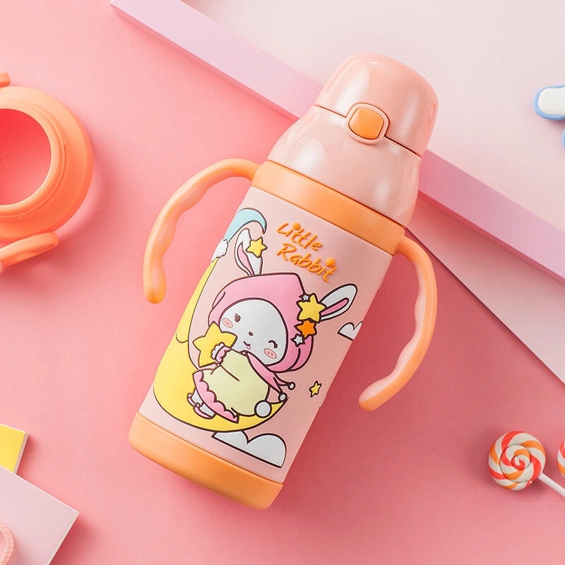 Adorable Cartoon Stainless Steel Insulated Water Bottle|Drinkware & Thermoses