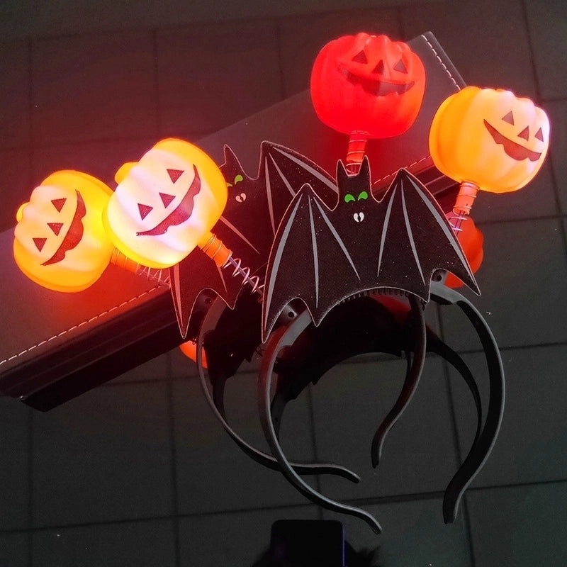 Halloween Pumpkin Ghost Flashing Hair Hoop|Halloween Accessories